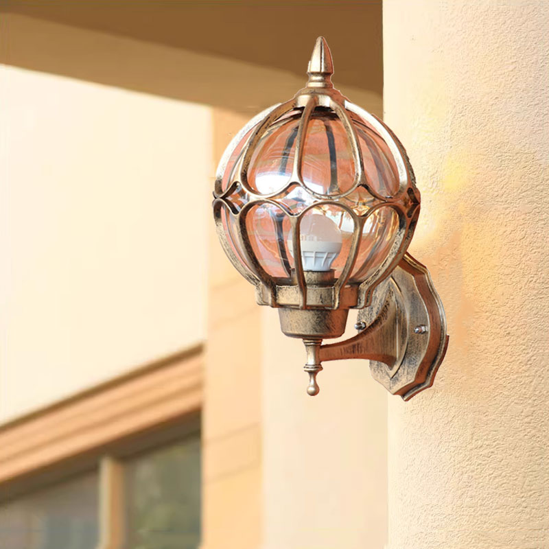 Xl Outdoor Lighting - Retro European Outdoor Wall Lamp Villa