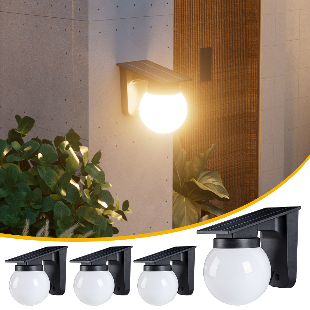Outdoor Lighting On Fence - Solar Sphere Wall Lights Outdoor IP65