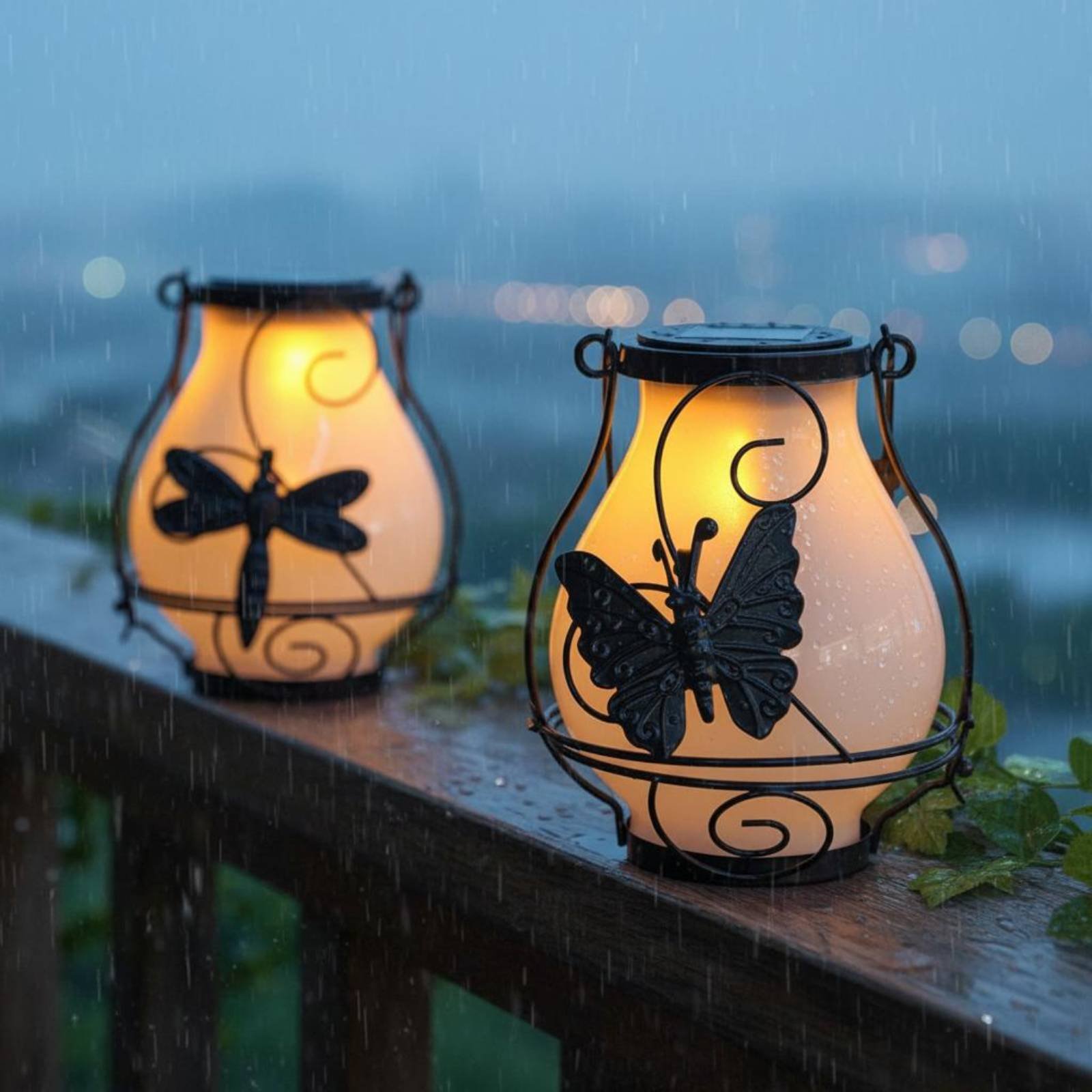 Outdoor Lighting Battery Powered - Solar Butterfly Lantern Waterproof Butterfly Solar