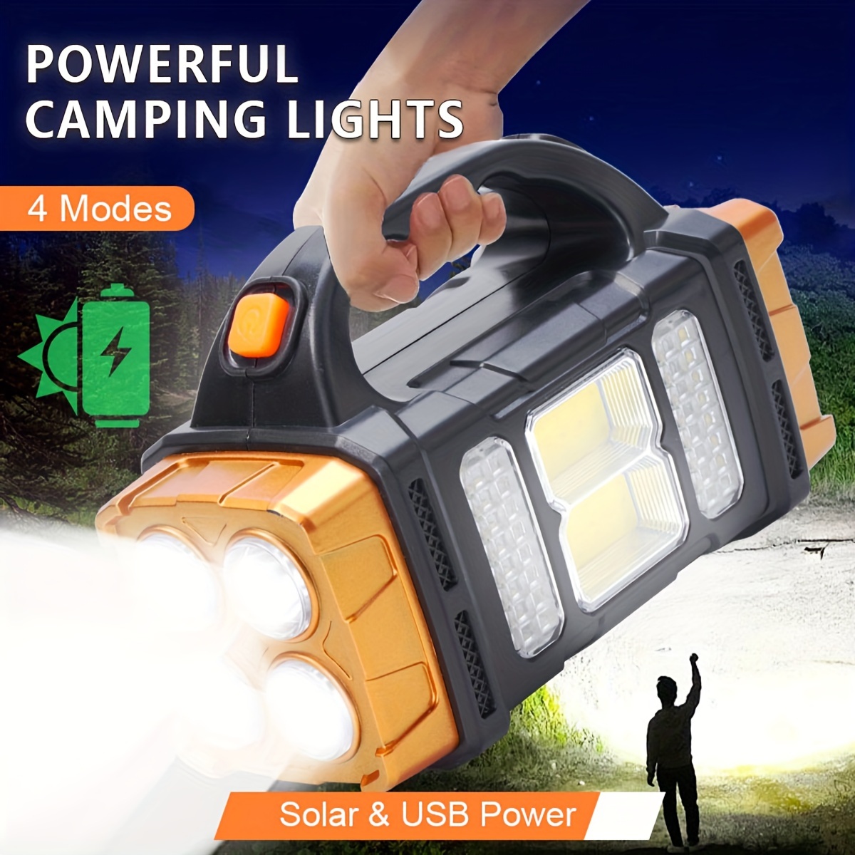 Outdoor Lighting Brands - New Upgrade Rechargeable High Power Solar