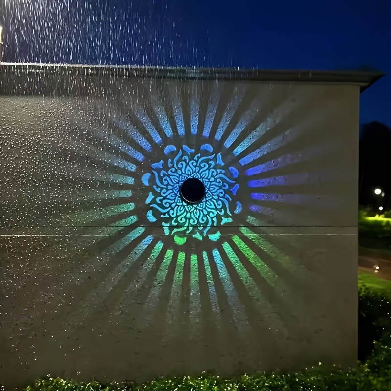 Outdoor Lighting Brands - Solar LED Wall Light Mandala Projection