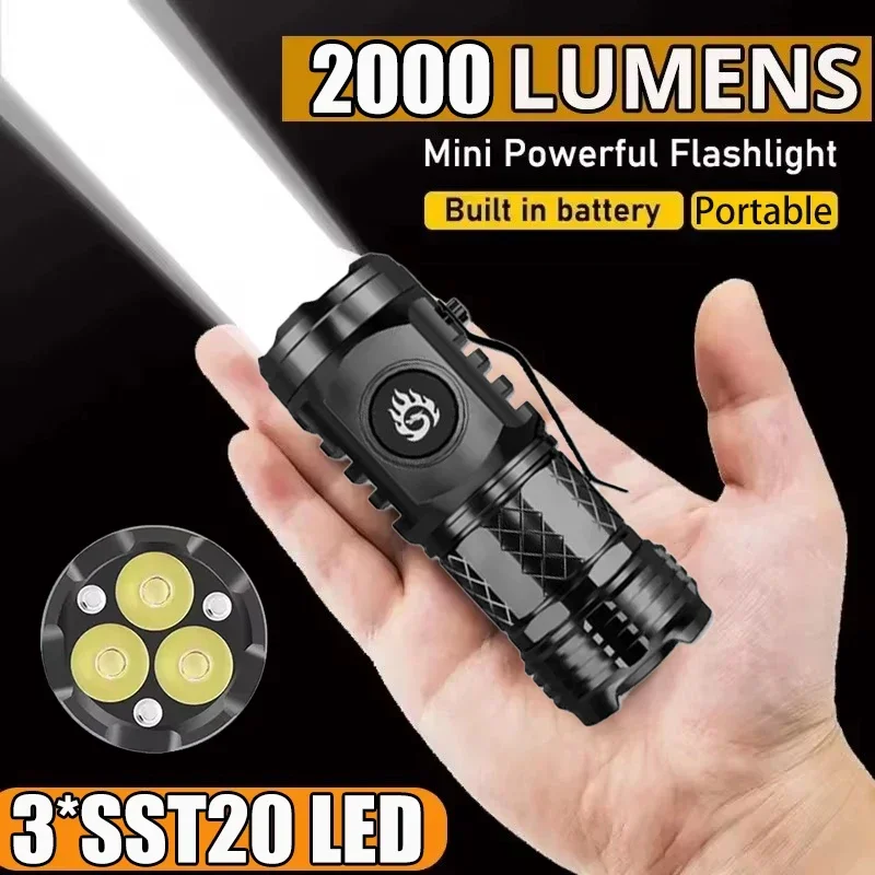Outdoor Lighting Brands - High Strong Power Tactical Flashlight 3LED