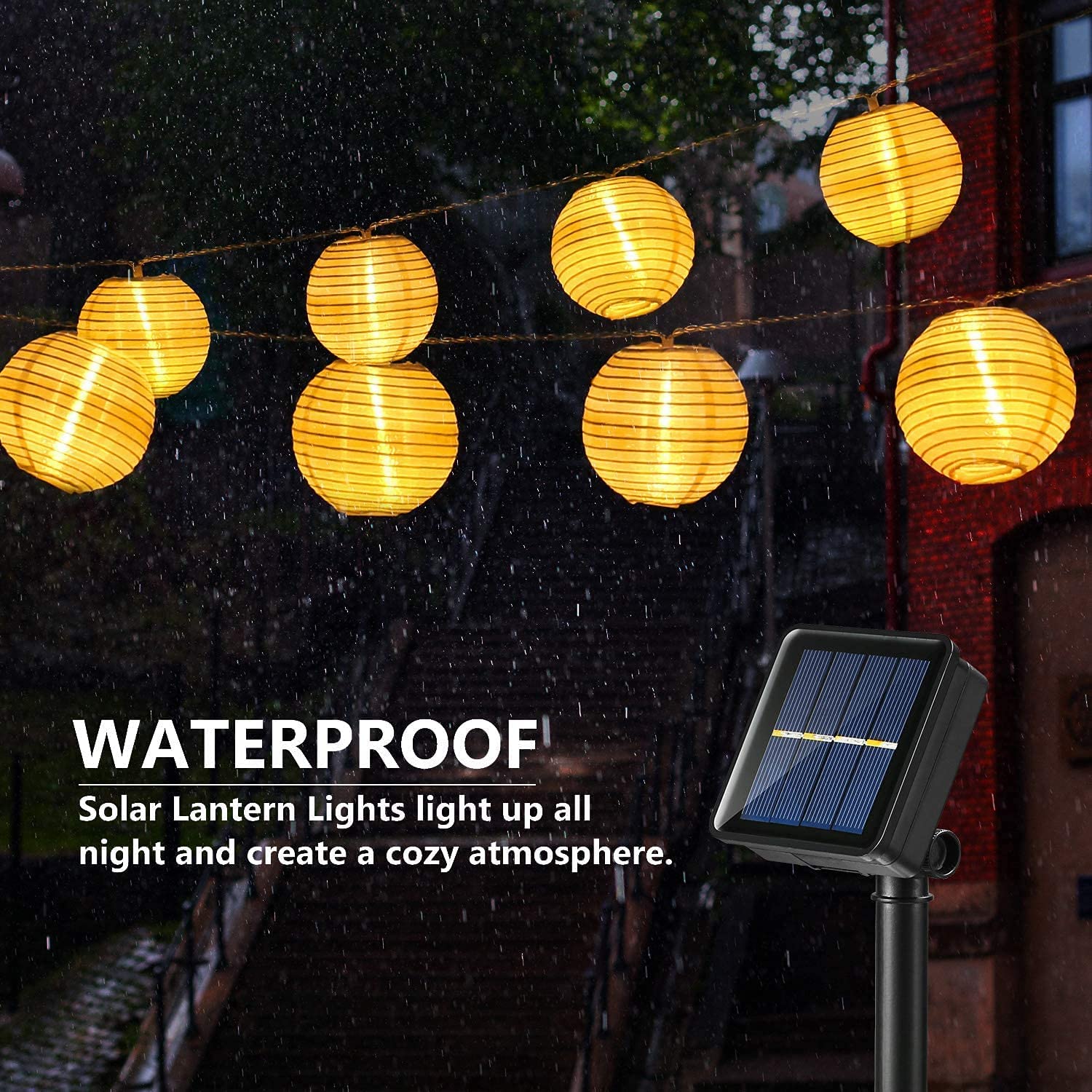 Waterproof Lantern Solar Strin - đánh giá và giá Solar Fairy String