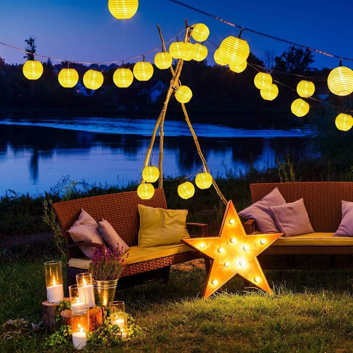 Waterproof Lantern Solar Strin - đánh giá và giá Solar Fairy String