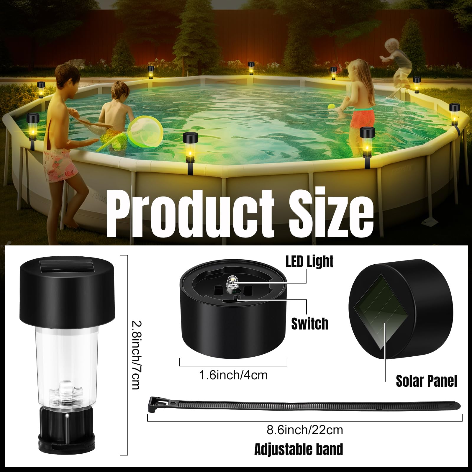 6 Packages Solar Pool Light Fr - đánh giá và giá Outdoor Lighting On Fence