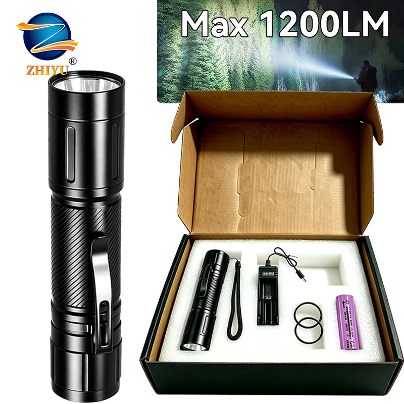 1200LM Fixed Focus LED Flashli - đánh giá và giá Outdoor Lighting Battery Powered
