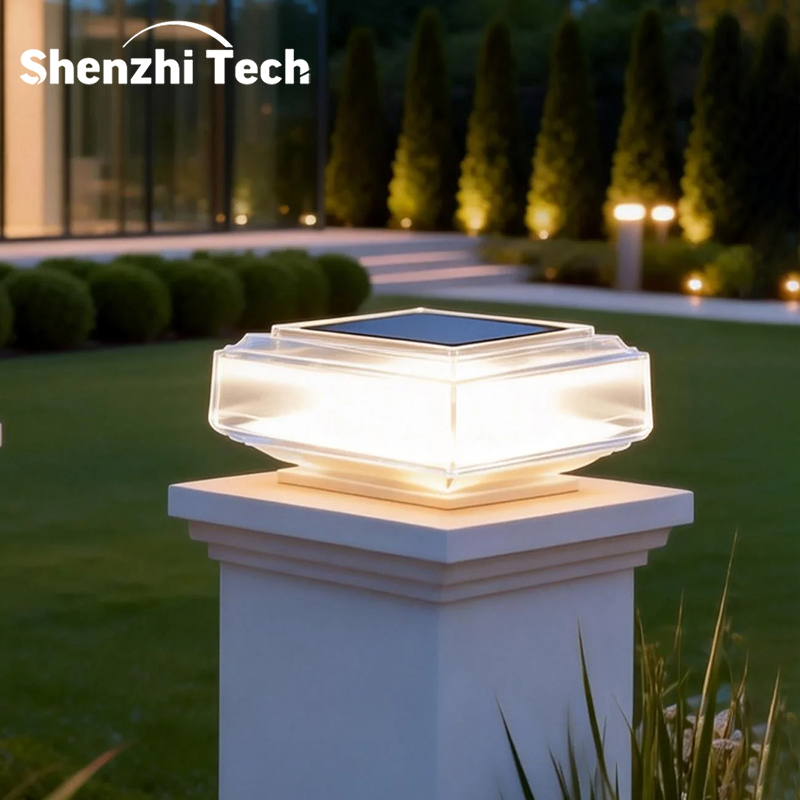 Modern Transparent Solar Post  - đánh giá và giá Outdoor Lighting On Fence