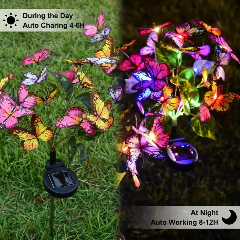 Solar LED Butterfly Garden Lig - đánh giá và giá Outdoor Lighting Brands