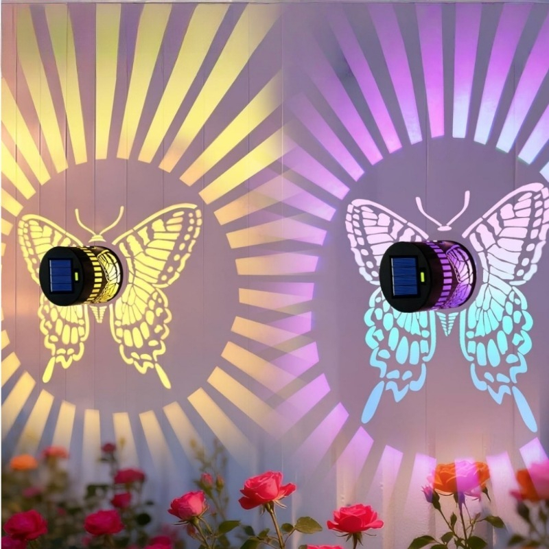 Decorative Solar Butterfly Lig - đánh giá và giá Outdoor Lighting On Fence