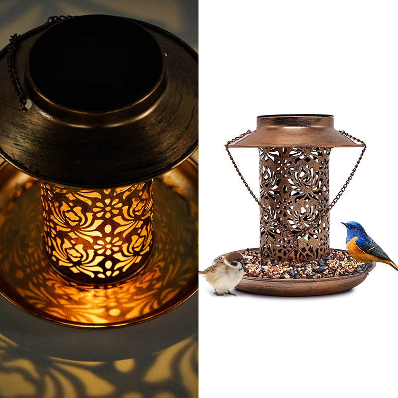 Solar Bird Feeder Metal Outdoo - đánh giá và giá Outdoor Lighting Backyard Ideas