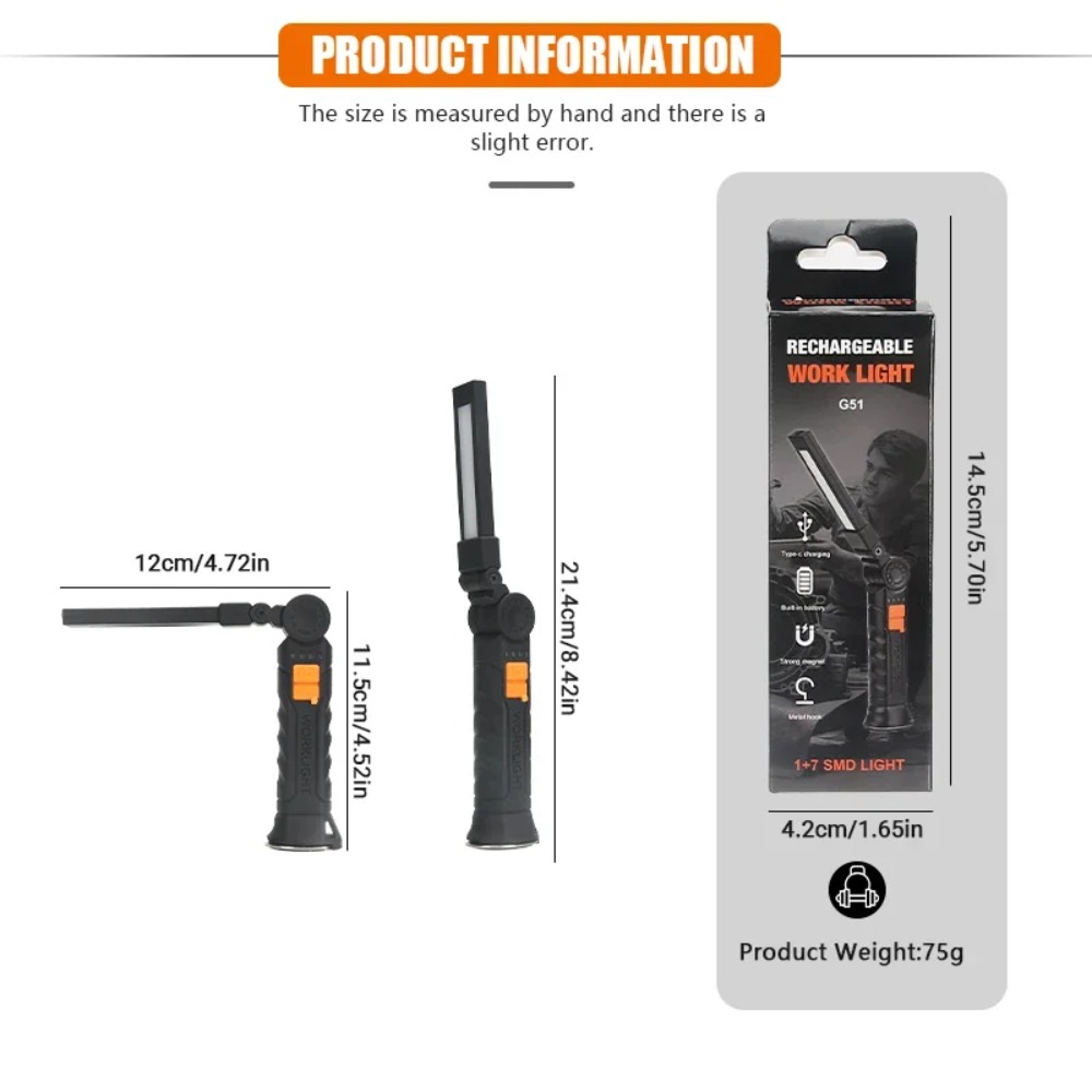 Portable COB LED Flashlight US - đánh giá và giá Outdoor Lighting Battery
