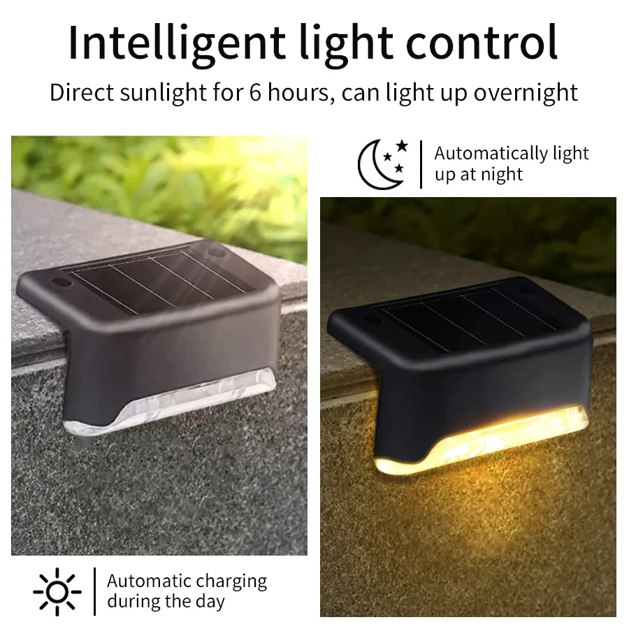 1-8 Pack Led Solar Step Lights - đánh giá và giá Outdoor Lighting On Fence