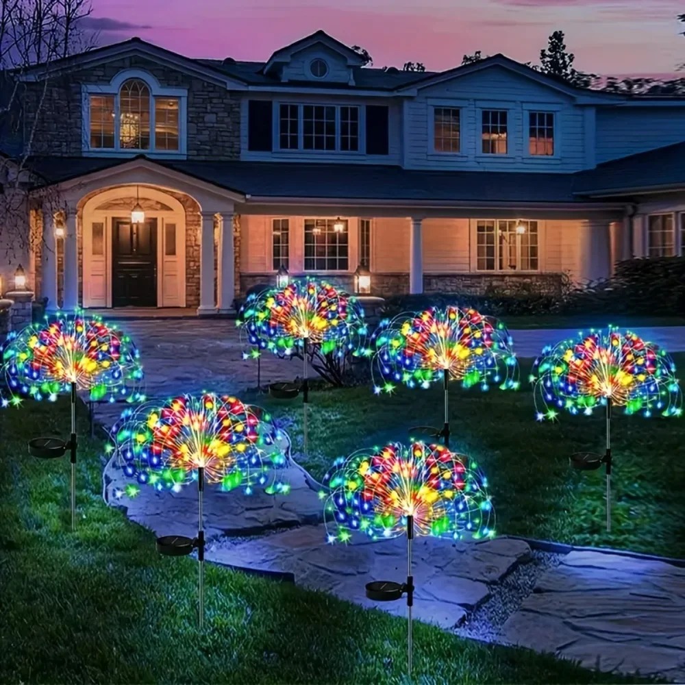 Solar LED Firework Fairy Light - đánh giá và giá Outdoor Lighting Driveway