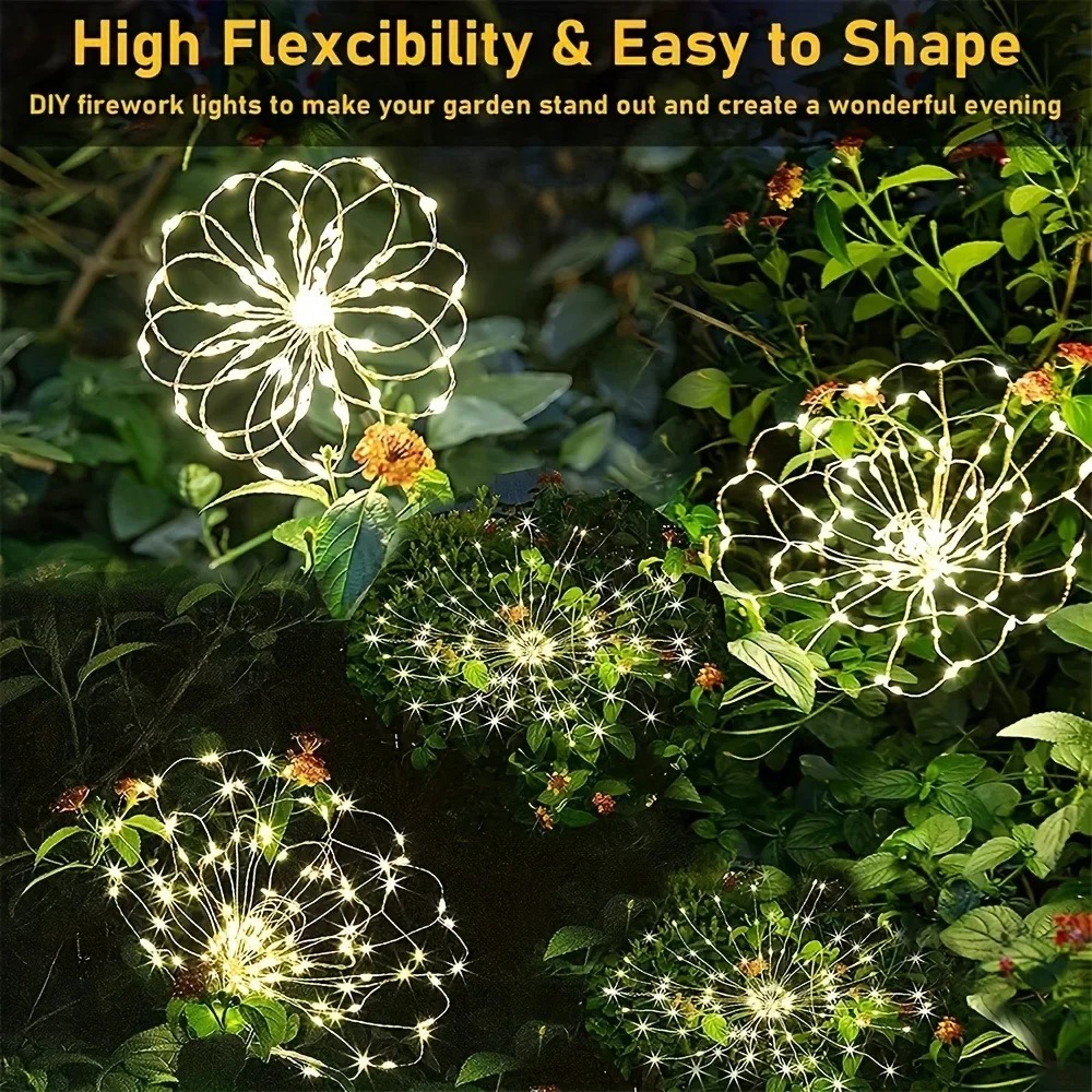 Solar LED Firework Fairy Light - đánh giá và giá Outdoor Lighting Driveway