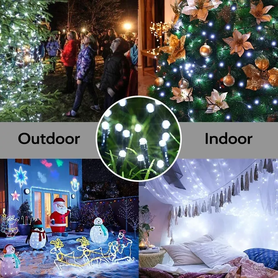 LED Solar Light String 8 Funct - đánh giá và giá Solar Fairy String