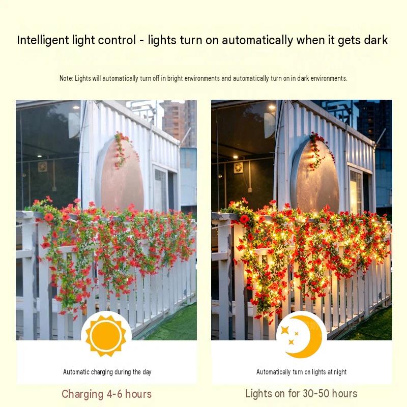 Solar Rose Vine String Lights  - đánh giá và giá Solar Fairy String
