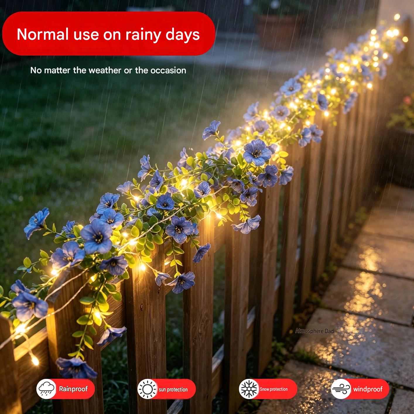Solar Rose Vine String Lights  - đánh giá và giá Solar Fairy String
