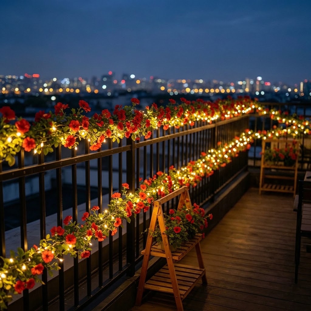 Solar Rose Vine String Lights  - đánh giá và giá Solar Fairy String