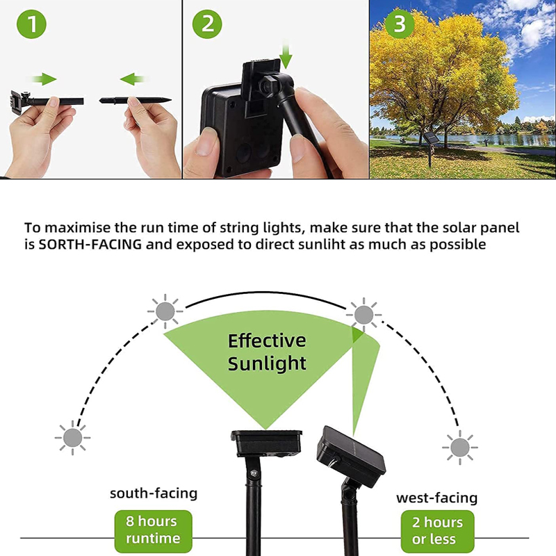 Solar LED String Lights Outdoo - đánh giá và giá Solar Fairy String