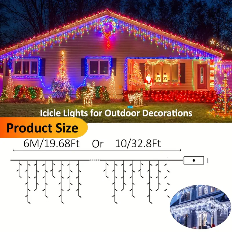 Solar Icicle Lights Outdoor Fa - đánh giá và giá Solar Fairy String