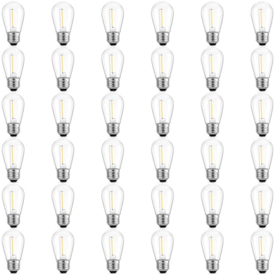 36 Pack S14 LED Bulbs for Outd - đánh giá và giá Outdoor Lighting Battery