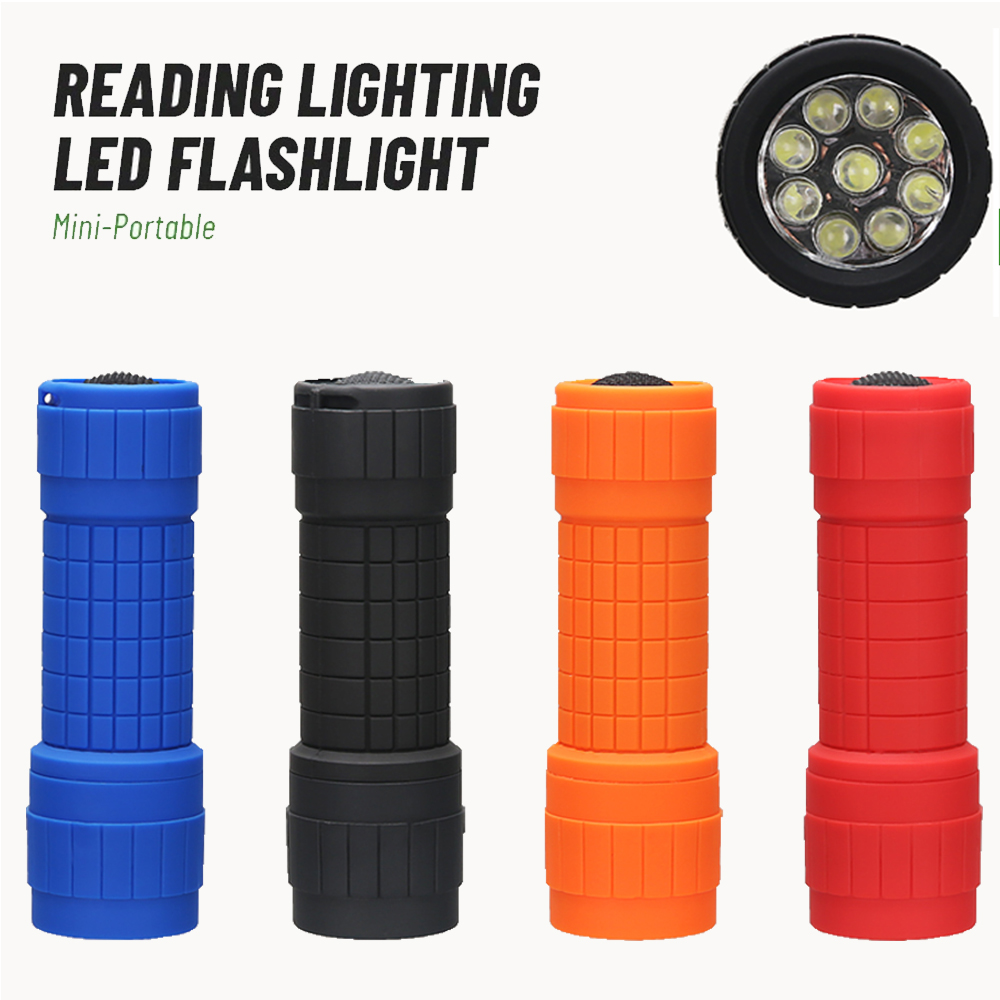 Mini Portable Flashlight Nine  - đánh giá và giá Outdoor Lighting Battery