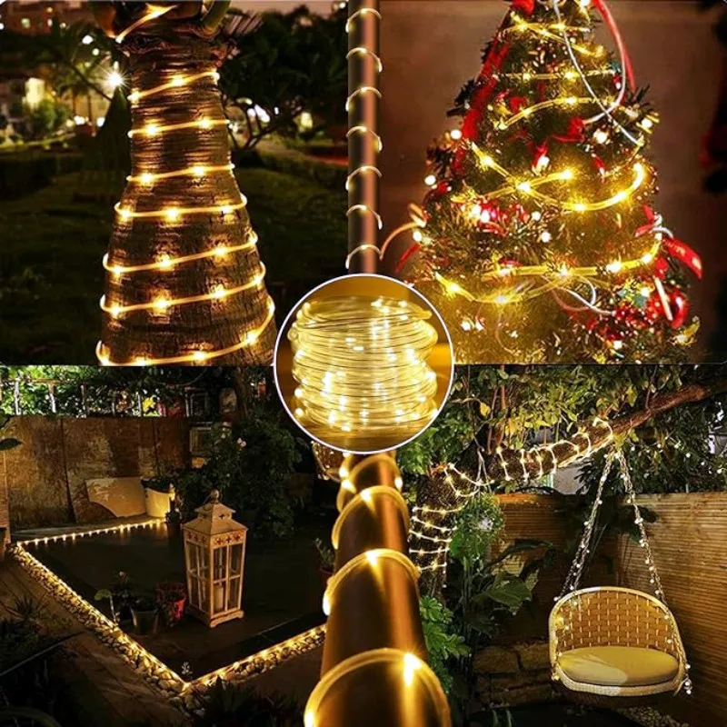 LED Solar Strip Rope Tube Fair - đánh giá và giá Outdoor Lighting On Fence
