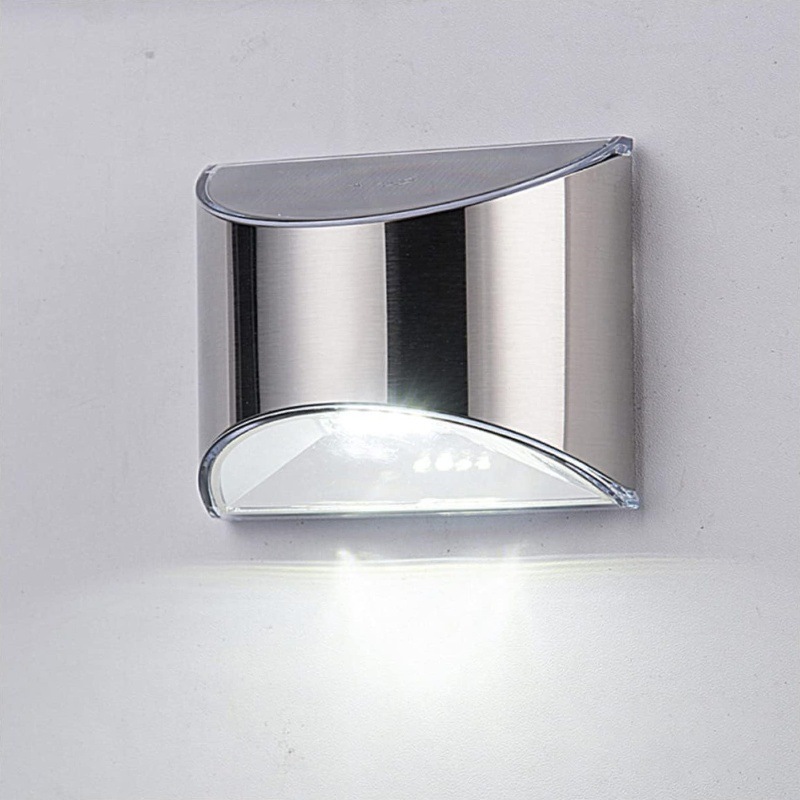 2Pcs Solar Garden Light Stainl - đánh giá và giá Outdoor Lighting On Fence