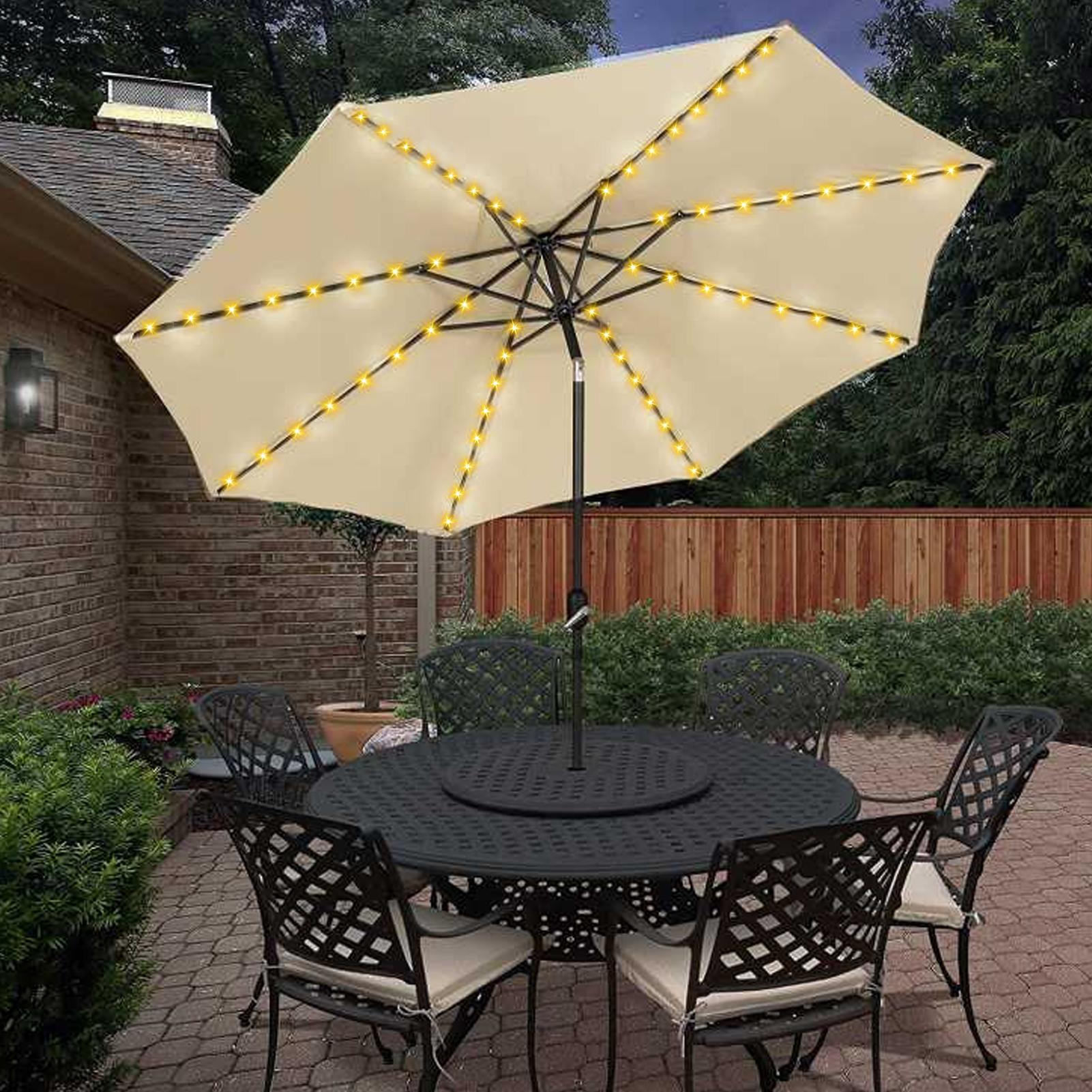Solar Umbrella String Light 10 - đánh giá và giá Solar Fairy String