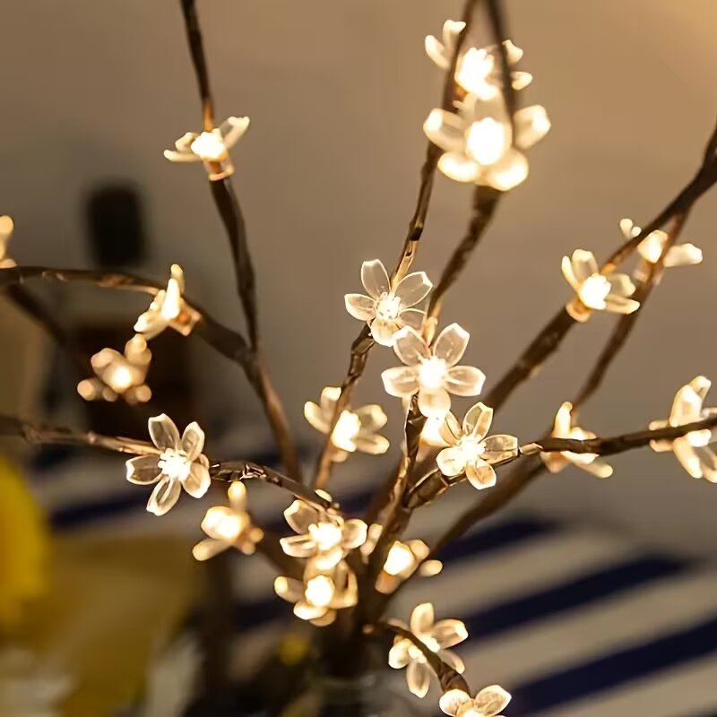 1/2PC 20LED Cherry Blossom Tre - đánh giá và giá Outdoor Lighting Battery Powered