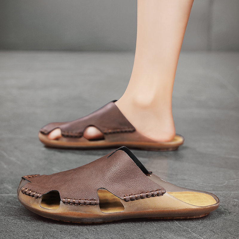 Men Leather Flat Slides Slippe - đánh giá và giá Outdoor Lighting For Your House