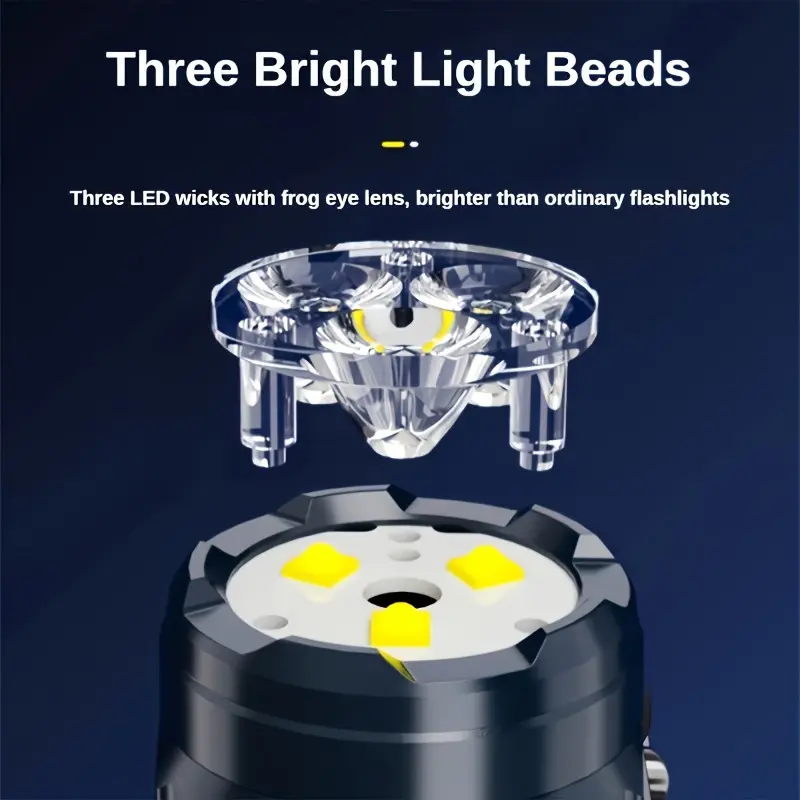 Mini 3LED Flashlight With Pen  - đánh giá và giá Outdoor Lighting Brands