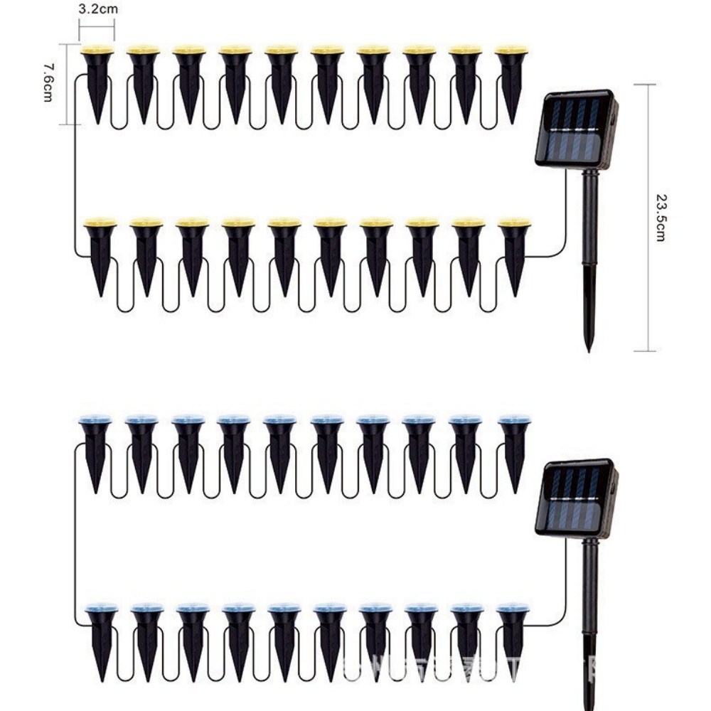 30/20/10LEDs Solar Garden Ligh - đánh giá và giá Outdoor Lighting Driveway