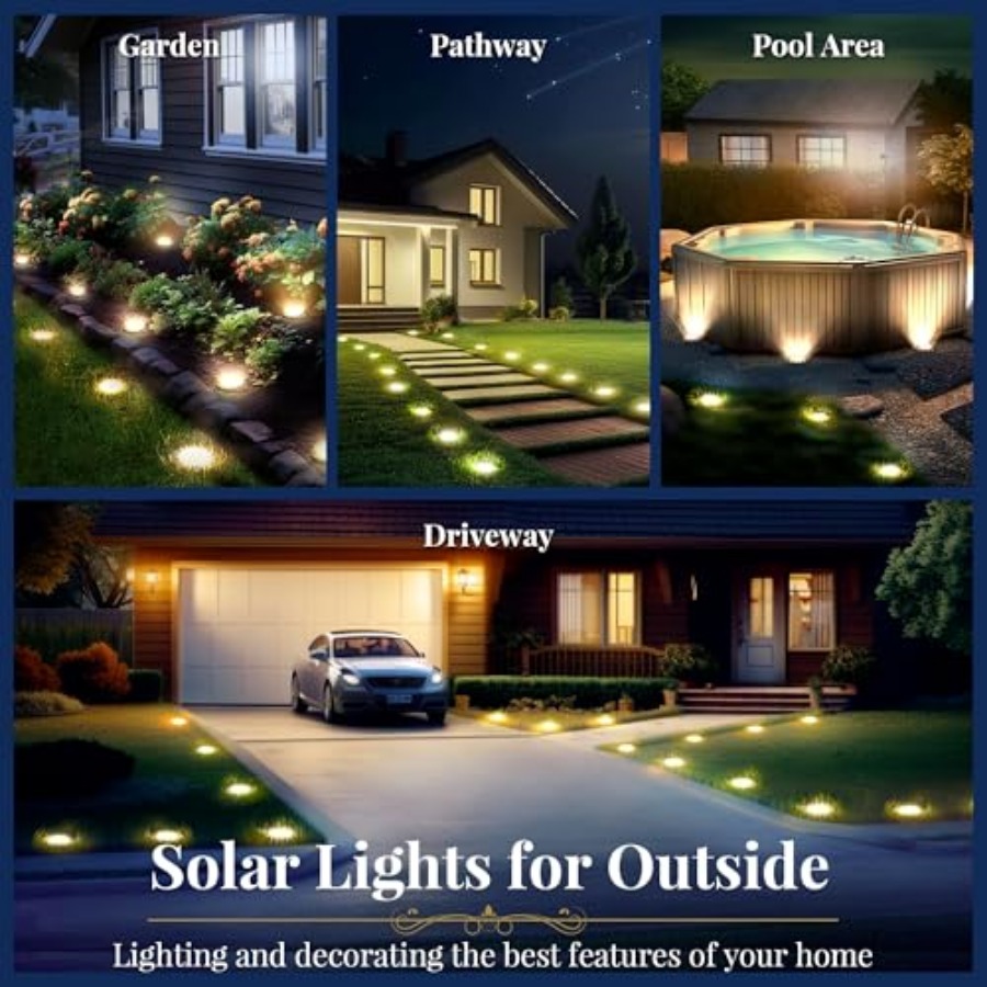 Solar Ground Lights Solar Ligh - đánh giá và giá Outdoor Lighting Driveway