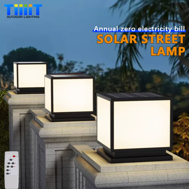 Outdoor LED Solar Column Light - đánh giá và giá Outdoor Lighting On Fence