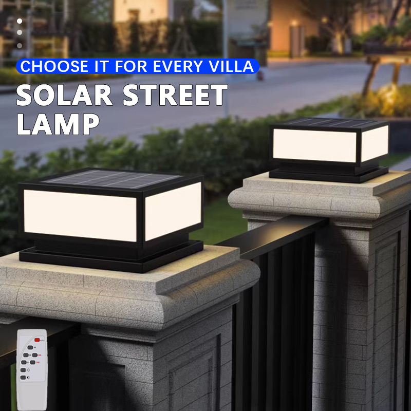 Outdoor LED Solar Column Light - đánh giá và giá Outdoor Lighting On Fence