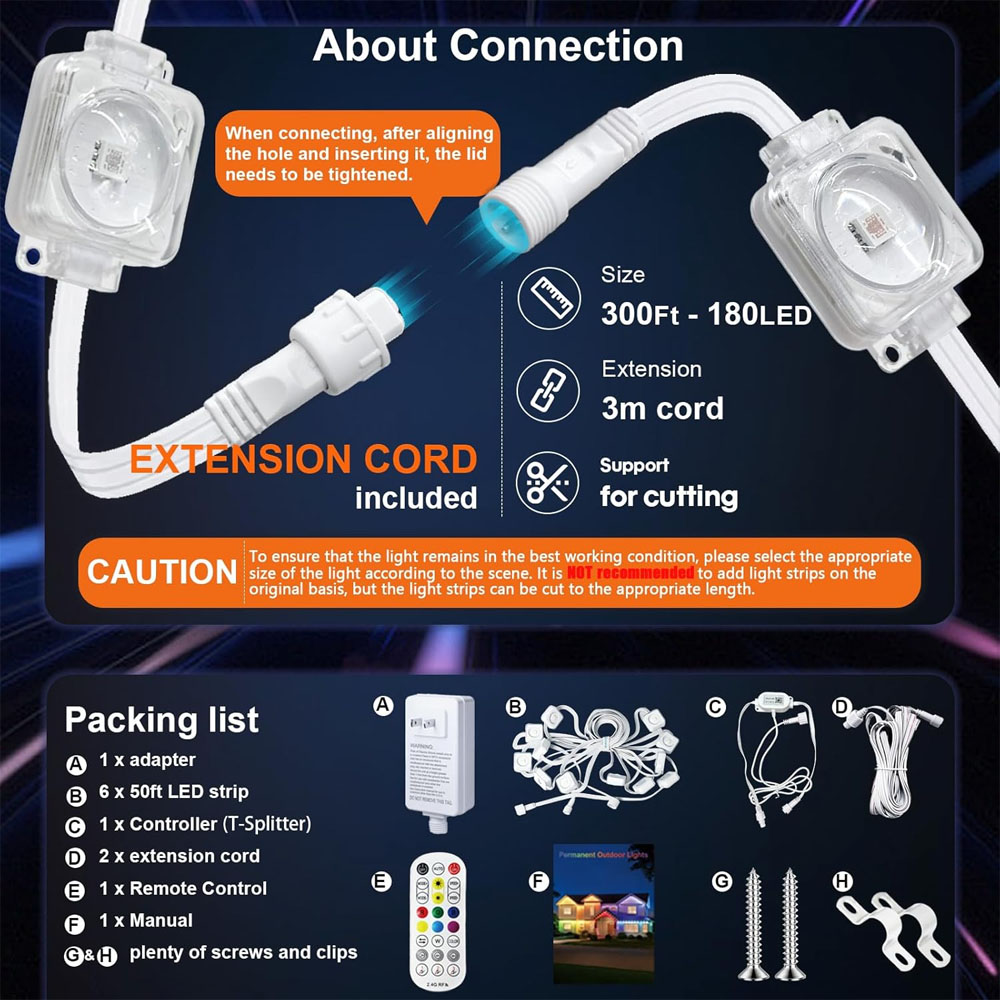 Permanent Outdoor Eaves Lights - đánh giá và giá Outdoor Lighting Remote Control