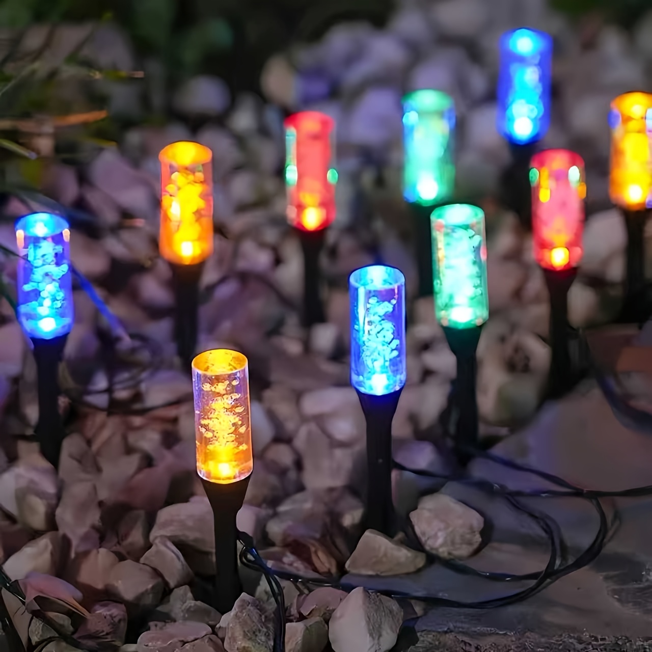 Solar Bubble Tube Solar Pathwa - đánh giá và giá Outdoor Lighting Driveway